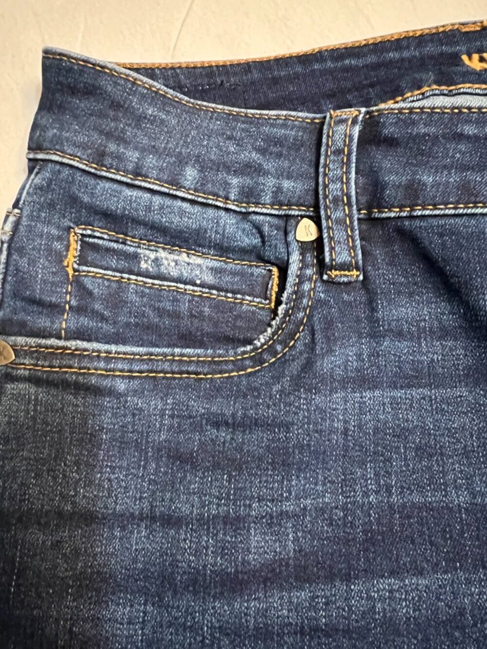 KUT From The Kloth High Rise Boyfriend Jeans Womens 4 Dark Wash Stretch Denim - Picture 5 of 12